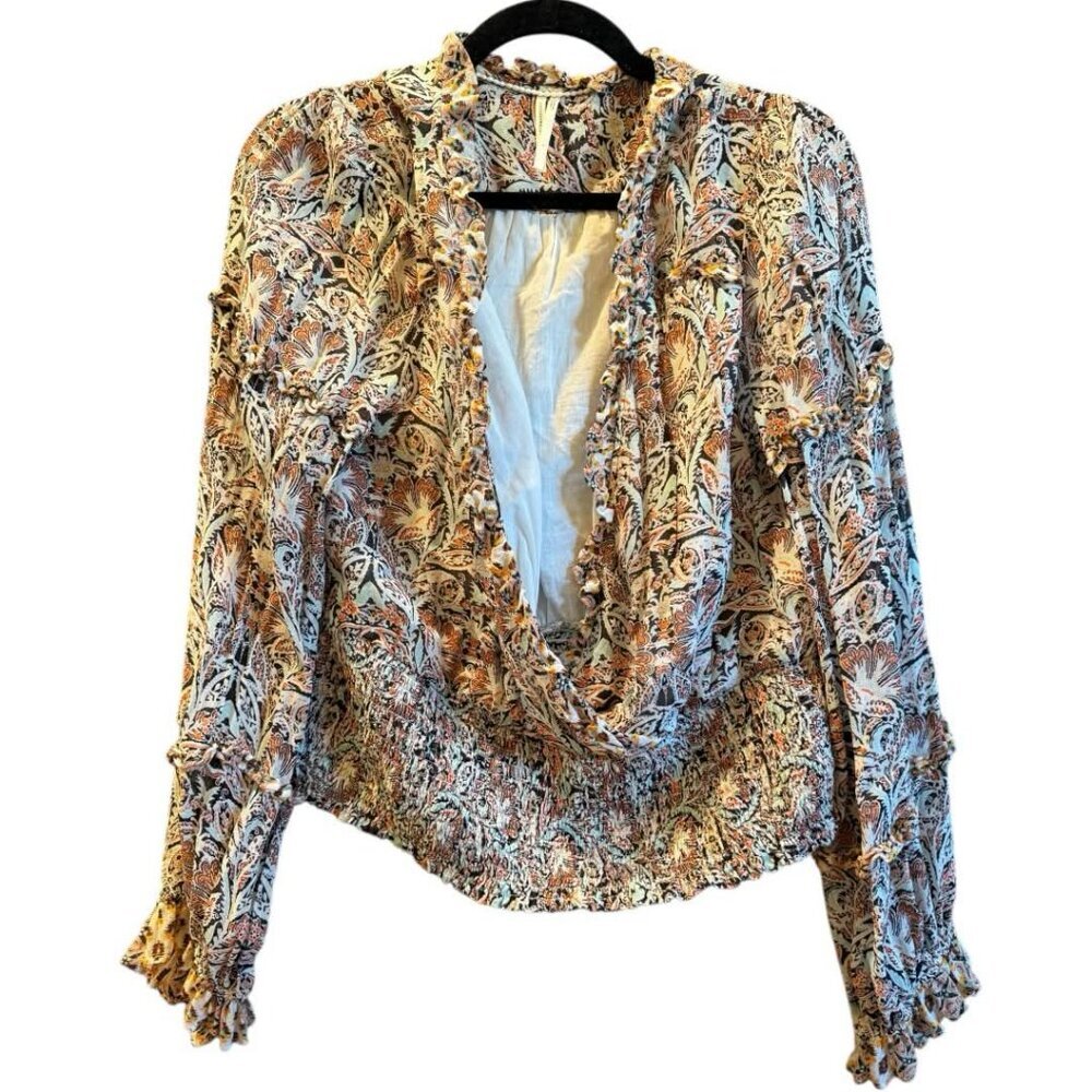 Anthropologie Printed Ruffle Blouse - Picture 4 of 8